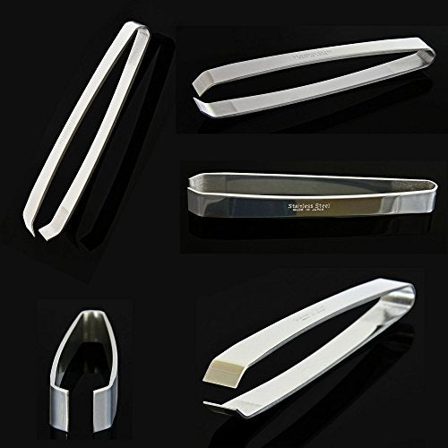 Made In Japan Fish Bone Tweezers (2-pack) - Non-Slip, Precision Grip - Debone Salmon, Bass, Catfish - Stainless Steel Handmade Japanese Craftsmanship (4 3/4") - size: 4 3/4" - 2 pack