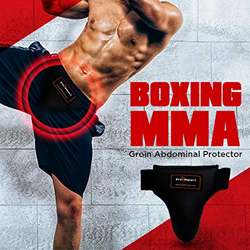 Boxing MMA Training Muay Thai Groin Abdominal Protector - Comfortable Ultimate Protection for Contact Sports - Perfect for Gym & Workout Use - size: X-Large