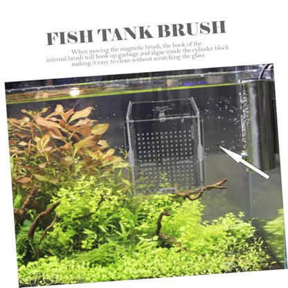 GANAZONO 1set Fish Isolation Box Cups and Hook Acrylic Fish Tank Hatching Incubator for Betta and Shrimp Prevents Design for Easy Feeding and Safe Breeding