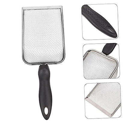 VANZACK 2pcs Stainless Steel Reptile Shovels for Convenient Litter Cleaning Substrate Tool for Tortoises Lizards Snakes and More Practical Accessory for Reptile Care