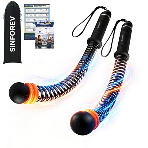 Portable Ropeless Battle Ropes for Home Gym - Weighted Cordless Battle Rope | Full Body Strength Building & HIIT and Cardio Training - Fitness Workout Equipment with Adjustable Resistance for Men & Women
