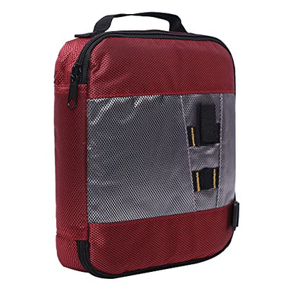 Raprance Fishing Lure Bag Baits Tackle Binder Organizer Storage Plastic Bag - color: Red