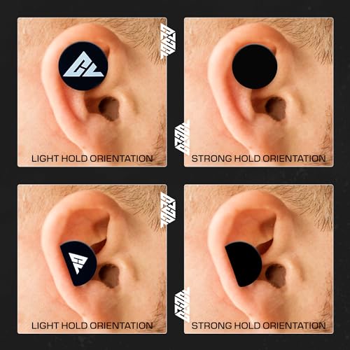 Cauliflower Ear Magnets - 6 Reversible Magnets + 12 Pressure Reduction Discs + 3 Sizes & Shapes - Cauliflower Ear Treatment & Prevention Kit - Flip to Adjust Compression Strength - size: 6 Reversible Magnets