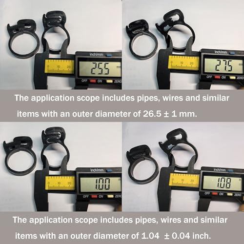 Double Gripping Nylon Hose Clamps, Snap Grip Nylon Plastic Hose Clamps (25.5-27.5mm (1inch), 20pack) - size: 25.5-27.5mm (1inch), 20 pack