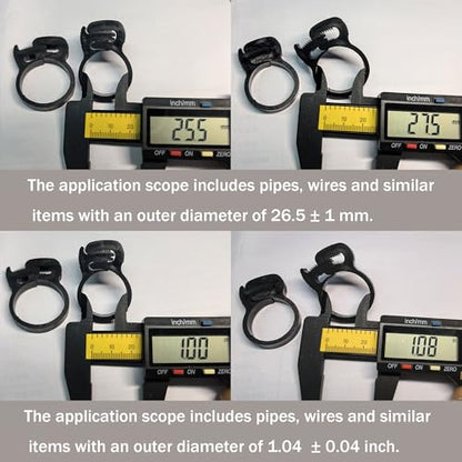 Double Gripping Nylon Hose Clamps, Snap Grip Nylon Plastic Hose Clamps (25.5-27.5mm (1inch), 20pack) - size: 25.5-27.5mm (1inch), 20 pack