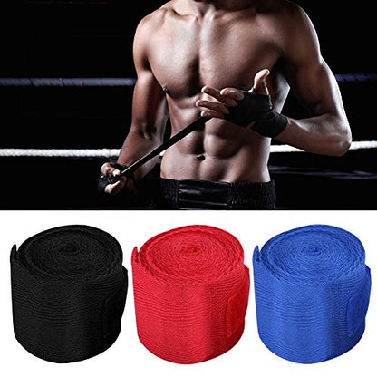 Alomejor Boxing Hand Wraps,Comfortable Breathable,Muay Thai Wraps,Cotton,for Training Sparring Competition Kickboxing Martial Artists