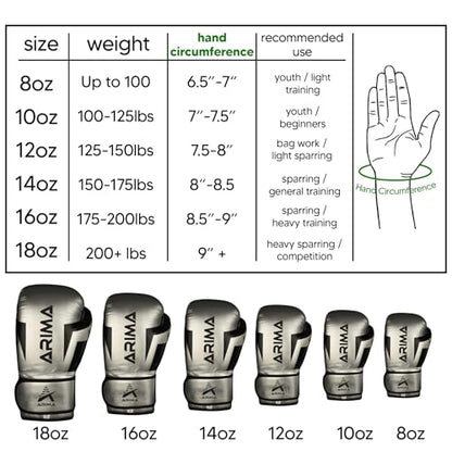 Boxing Gloves - Premium PU Leather, Heavyweight - Ideal for Boxing, Kickboxing, Muay Thai & Fitness Training - color: Silver, size: 12 oz.