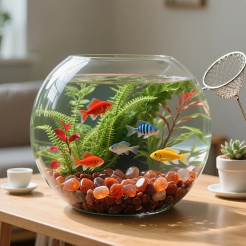 0.96LB Natural Pebbles Vase Filler Fish Tank Gravel Aquarium Decorative Crushed Stones Succulent Rocks Bulk Polished Irregular Shaped - Red - color: Red