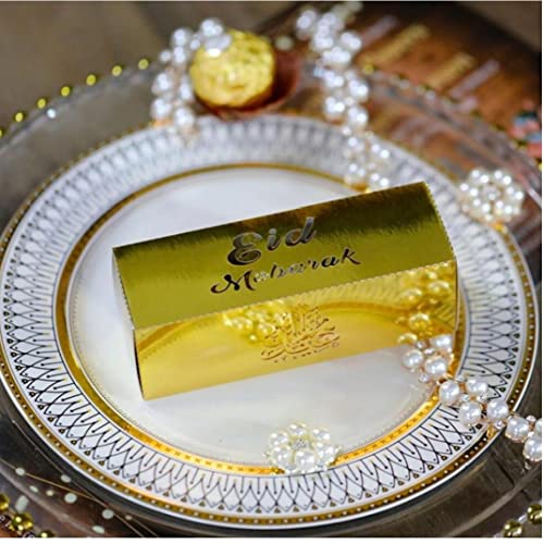 Candy Bar Wrapper 10pcs/Set Eid Mubarak Chocolate Box for Islam Muslim Party Favors Kareem Gift Mixed Color
