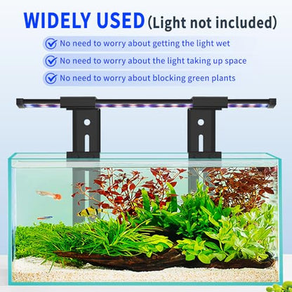 hygger Aquarium Light Clip Holder (for HG-978) (1), Aquarium Fish Tank Light Riser/Holder/Bracket/Stand/Mount