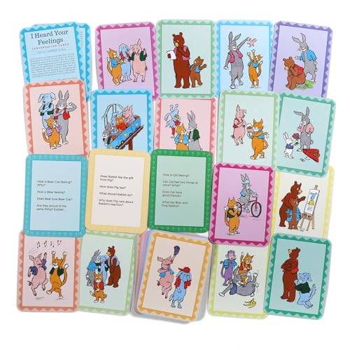 eeBoo: I Heard Your Feelings - 48 Conversation Flashcards, Develops Empathy Through Friendly Illustrations of Emotional Situations, Develop Social and Emotional Intelligence, for Ages 3 and up - style: I Heard Your Feelings
