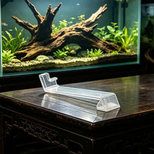 Kisangel 3pcs Clear Fish Tank Clip Bracket, Negative Pressure Fish Tank Mount, Wall Mount Clip Breeder Box Holder, Adjustable Glass Aquarium Edge Holder,