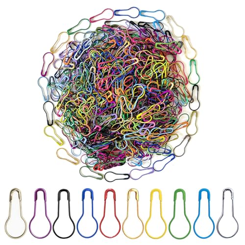 500Pcs Multi Color Safety Pins 0.8" Metal Bulb Pins Gourd Pin Clothing Tag Pins Calabash Pin for DIY Craft, Home Accessories(Random Color) - color: Multicolor
