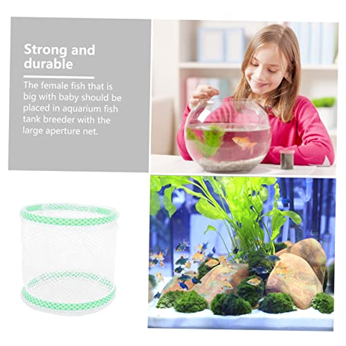 COLLBATH 2pcs Fish Breeding Net for Aquarium Aperture Isolation Box for Fish Fry Incubator Easy to Clean and Install Safe Hatchery Net