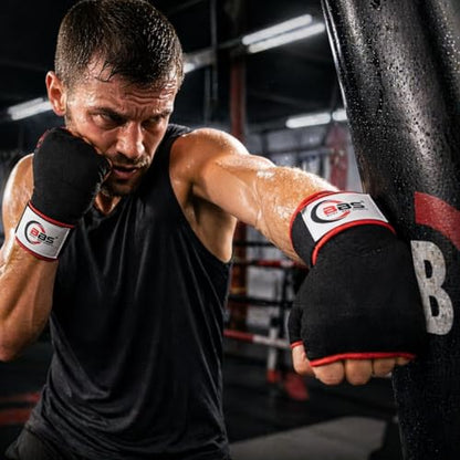 Busy Bee Sports Quick Hand Wraps for Boxing & MMA, Large Size (Snug Fit) – Gel Padded Inner Gloves with Wrist Support, Easy Slip-On Wraps for Men & Women, Breathable for Muay Thai & Kickboxing | Gel Padded Protection Snug Fit Design (Large) Breathable Mat