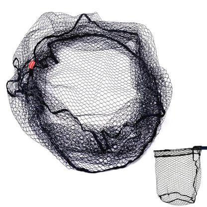 Rubber Coated Replacement Fishing Net Hook Resist Large Deep Fish Net Mesh | Replacement Landing Net Mesh,Rubber Coated Net Bag for Big Catfish Trount Salmon Pike Musky,Fits Freshwater Saltwater - color: 3/4" Mesh, size: XL:34.6"Dia.-36"Depth-109"Circumfe