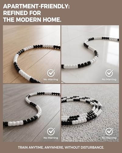 YUEDONG Soft Beaded Jump Rope for Teens & Adults, World Champion Luke Boon Collaboration, Adjustable Freestyle Jump Rope with 20cm Long Handles, Tangle-Free TPU Beads for Rhythm Training, Fitness Workout & Tricks | Luke Boon collaboration, soft TPU beads,
