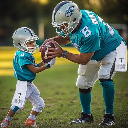 lotoo White Football Towel, Cotton Sports Quarterback QB Towels with Hook Loop Closure for Men, Youth, Boys, Adults - color: Philippians 4:13