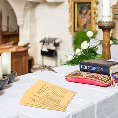 Church Supplies Tithe and Offering Envelope Kraft Offering Tithe Envelopes for Religious Church (500 Pieces)