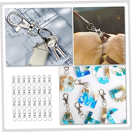 Housoutil 160-Piece Lobster Clasp Keychain Accessory Set Metal Dog Buckles Spring Snap Hooks for Bags Luggage and DIY Projects