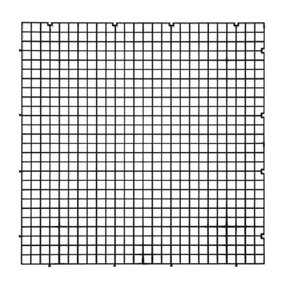 Aquarium Plastic Grid Divider Tray Egg Crate, 2 Pcs L | Grid Isolate Board Divider Fish Tank Bottom Black Filter Tray - size: Black 2 Pcs L