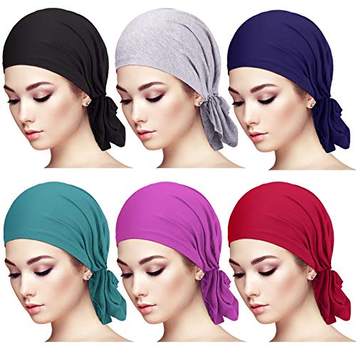 Syhood Slip on Pre Tied Head Scarves for Women - color: Mix Color