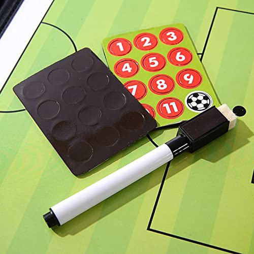 Soccer Coaching Board, Soccer Training Equipment, Football Soccer Tactic Board Coach's Coaching Strategy Clipboard Foldable Dry Erase Whiteboard