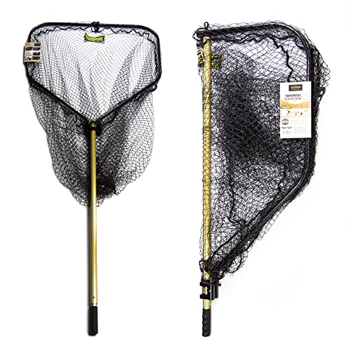 TS116Y Tournament Series Precision Muskie Landing Net - Hoop 36"X38", Length 116",Gold/Black