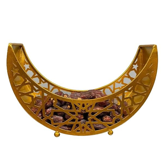 Ramadan/Eid Serving Tin Gold or White (Gold) - color: Gold