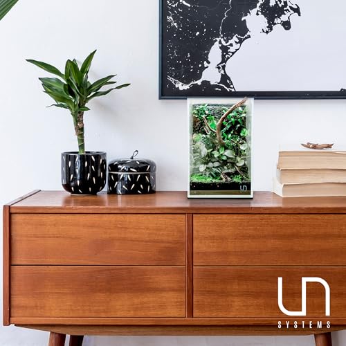 Ultum Nature Systems Ultra Clear Rimless Aquarium - Low Iron Glass Fish Tank with 45° Mitered Edges, 5mm-12mm Thick, Leveling Mat Included (16T, Tall, 1.6 Gallon) - size: [16T] - 1.6 Gal - 6.29 x 6.29 x 9.44 in