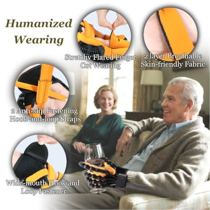 8th Generation Robotic Hand Glove For Stroke Rehab,Stroke Therapy Equipment For Adults, Hand Exercisers For Therapy, 4 Modes, Adjustable Intensity, Touch Panel. - size: Right Hand, Size-M
