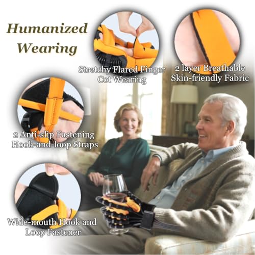8th Generation Robotic Hand Glove For Stroke Rehab, Hand Therapy Equipment,Glove For Stroke Recovery, 4 Modes, Adjustable Intensity, Touch Panel. - size: Right Hand, Size-L