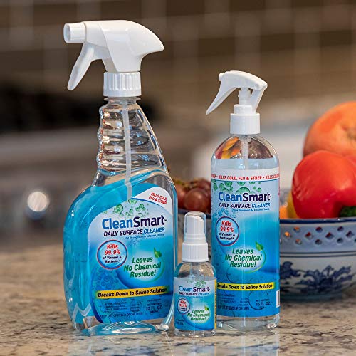 CleanSmart To Go Disinfectant Kills 99.9% of Viruses, TSA-Approved for Safe Travel, 2 oz Bottle (Pack of 3) - size: 2 Fl Oz (Pack of 3)