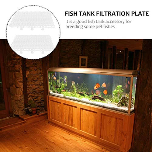 ibasenice 1set Bottom Plate for Fish Tank Aquarium Isolation Net Divider Water Permeable Splicing Board for Breeding and Separation