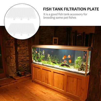 ibasenice 1set Bottom Plate for Fish Tank Aquarium Isolation Net Divider Water Permeable Splicing Board for Breeding and Separation