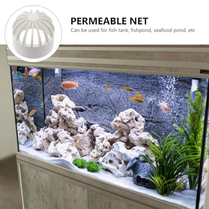 balacoo 2Pcs Fish Tank Permeable Net Covers | 1.77In Overflow Filter Screens Aquarium Intake Strainers for Seafood Pond Protection Pvc Material, 2 Covers, Fish Tank Use