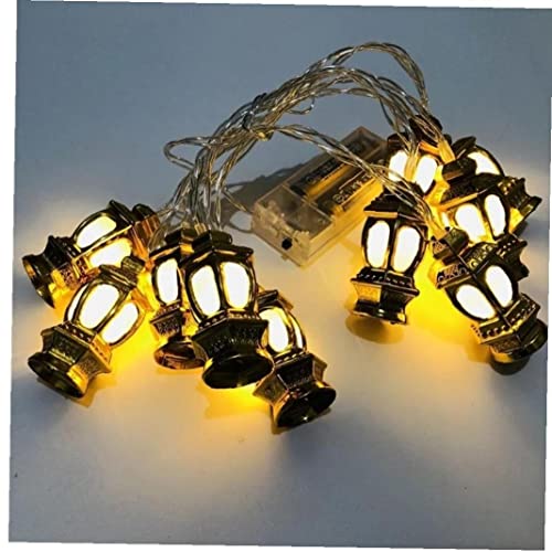 Ramadan Led Lights Warm White Plastic Kareem Lantern Decor Eid Festival Party Decoration Supplies