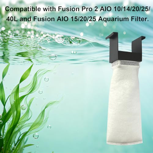 4 Pack 200 Micron Filter Socks - Compatible with Innovative Marine Nuvo Fusion Desktop Aquarium