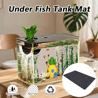 Aquarium Leveling Mat，Under Fish Tank Mat——Soft Absorbent Material，Anti-Slip and Waterproof Backing，Cushion the Friction Between the Fish Tank and the Table，Washable (24 x 48 Inch) - size: 24 x 48 Inch