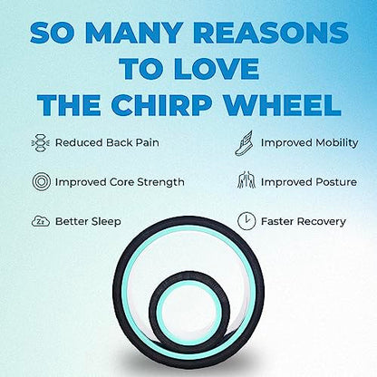 Chirp Wheel+ Foam Roller 2-Pack, Back & Neck Pain Relief, Mint | Back Roller Wheel Set, Foam Roller for Back Pain, Deep Tissue Relief, 4/6 in, Neck and Muscle Recovery - size: 2 Pack