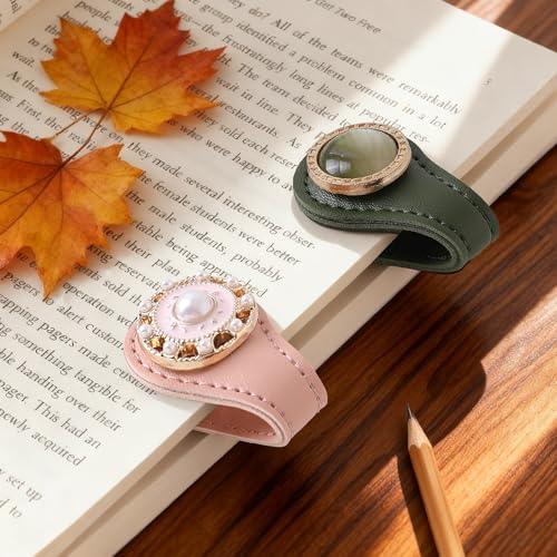 Elegant Design Magnetic Journal Clip, Decorative Bookmark Clips - style: Color Set C 2 Pcs