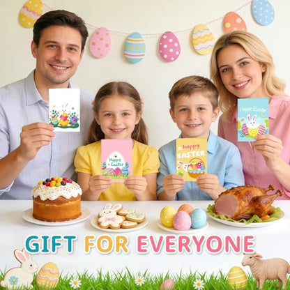 4 Sets Easter Gift Card Book, Happy Easter Money Holder Cards with Envelopes, Spring Bunny Gift Card Booklet Organizer for Family, Friends - color: Easter.Book