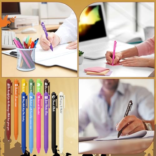 Gersoniel 60 Pcs Eid Mubarak Pens Bulk Ramadan Gifts Mubarak Muslim Ballpoint Pens Eid Islamic Party Favors Novelty Muslim Gifts Islamic Goody Bag Stuffers