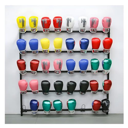 Boxing Glove Storage Rack, Wall Mount Gloves Dryer Holds 20/40 Pairs, Professional Hanging Glove Display Stand for Gym Training Facility(20-A pcs) - size: 20-A pcs