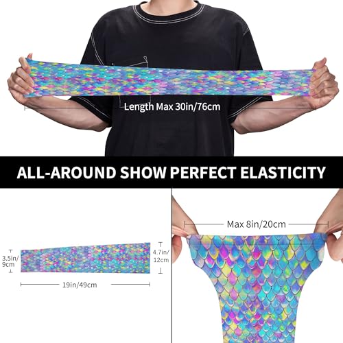 Arm Sleeves Outdoor Garden Sports Cooling Sun Sleeve for Women Men Farm - color: Mermaid