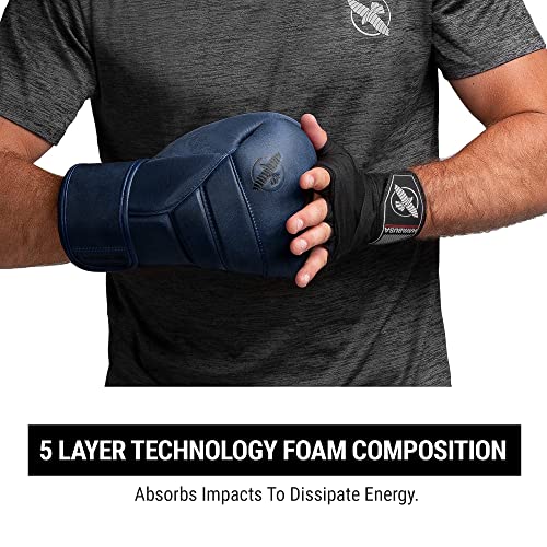 Hayabusa T3 LX Leather Boxing Gloves | Leather Boxing Gloves, Training Gloves Men and Women, Sparring Gloves, Heavy Bag Gloves, 16oz Boxing Gloves, Muay Thai Gloves - color: Indigo, size: 16oz