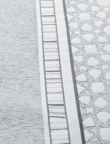 Islamic Prayer Rug Elegant Masjid Pattern Thin Mat Muslim Portable Blanket Ramadan Eid Gift Rug Turkish Prayer Carpet - Light Grey 1pc - color: 1pc Light Greyc