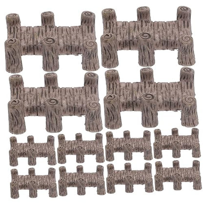 Abaodam 12pcs Mini Resin Bridge Model DIY Landscape Decor Miniature Bridge Statue for Aquarium