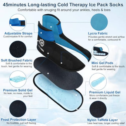 SuzziPad Cold Therapy Gloves & Boots for Chemotherapy Must Haves, L | Lycra & ultra-soft fabric, 45-min long-lasting cold therapy, relieves hand & foot pain, post-surgery & chemo recovery - size: L