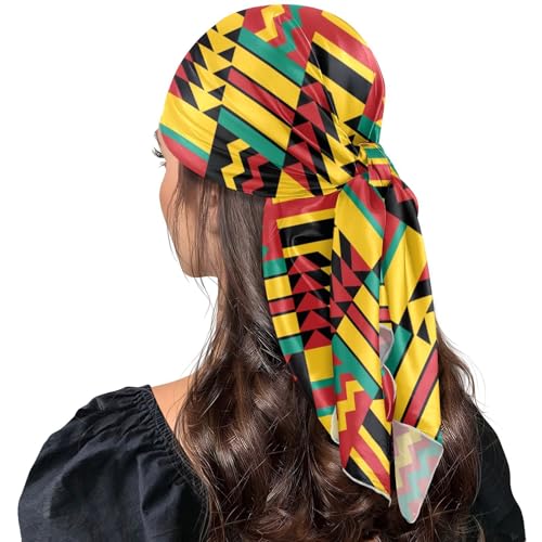 Head Scarf for Women,35" Large Square Hair Scarves Bandana Fashion Neck Scarf - color: Color 10